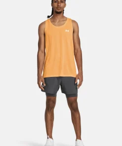 Clearance Under Armour Men's UA Launch 5'' 2-In-1 Short Gray