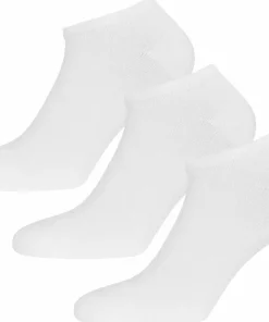Discount Urberg Bamboo Shaftless Sock 3-Pack Bright White