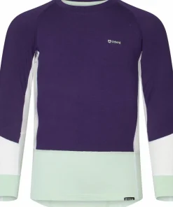 Best Urberg Juniors' Tree Base Layer Set Grape/Cloudy Dancer/Celadon