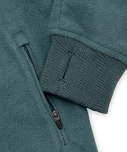 New Urberg Juniors' Vindeln Wind Fleece Jacket Silver Pine