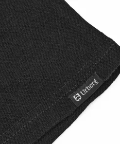 Hot Urberg Men's Hemp Polo Tee Black Beauty