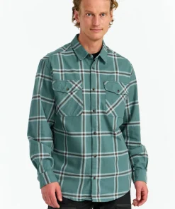 Urberg Men's Two Pocket Flanell Shirt Silver Pine/ Blue Nights