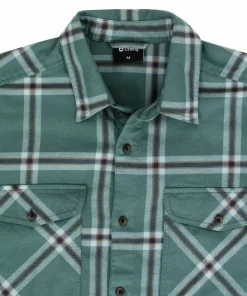 Urberg Men's Two Pocket Flanell Shirt Silver Pine/ Blue Nights