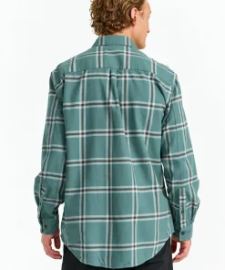 Urberg Men's Two Pocket Flanell Shirt Silver Pine/ Blue Nights