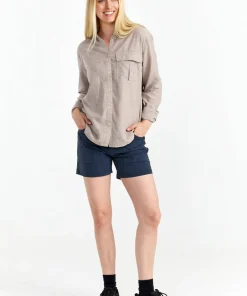 Best Urberg Women's Hemp LS Shirt Satellite