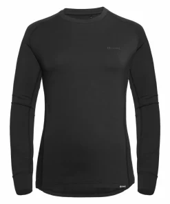 Clearance Urberg Women's Solid Tree Base Layer Top Black Beauty