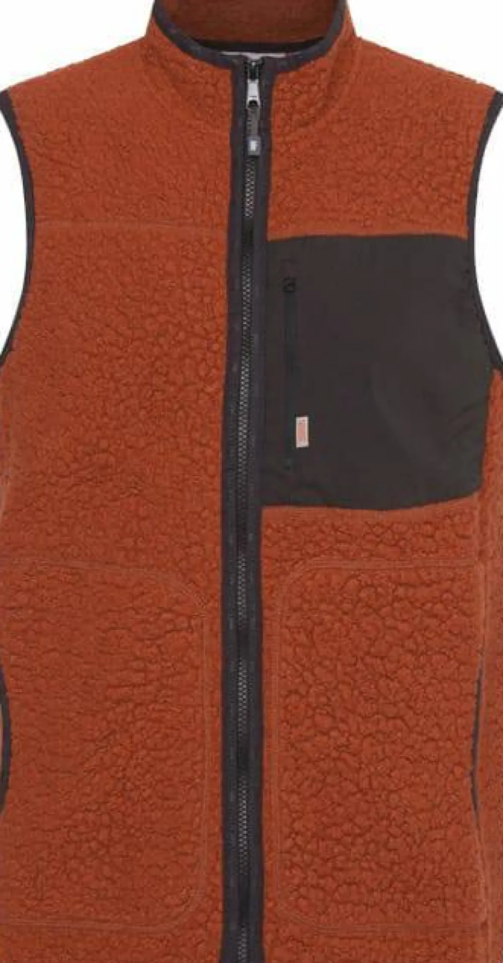 Clearance Varg Men's ön Wool Vest Retro Orange