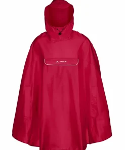 Online VAUDE Unisex Valdipino Rain Poncho Indian Red