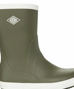 Hot Viking Footwear Seilas Heritage Rubber Boot Olive/Eggshell