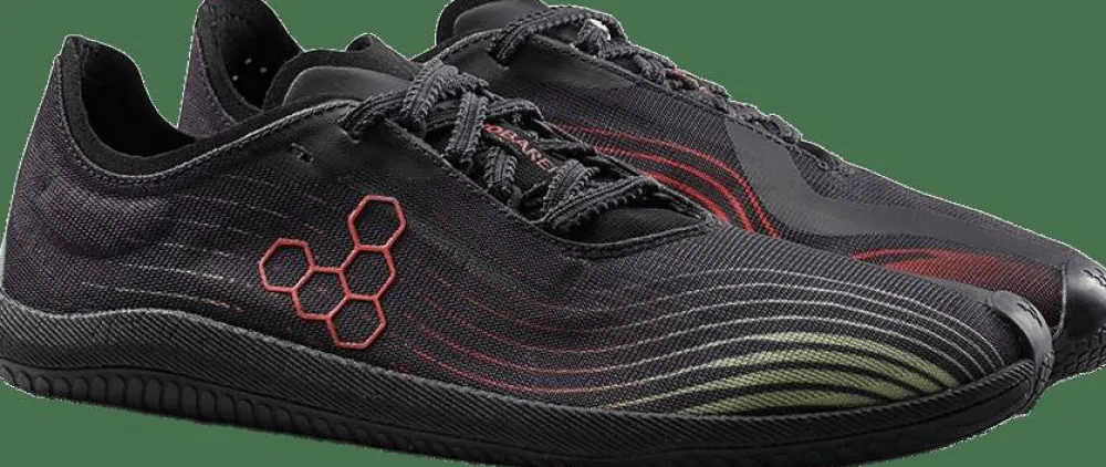 Discount Vivobarefoot Women's Primus Flow Obsidian/Cherry Tomato