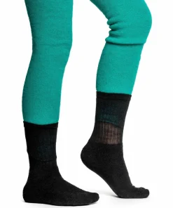 Clearance Woolpower Kids' Socks Logo 400 Pirate Black