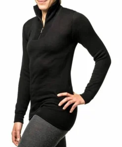 Best Woolpower Zip Turtleneck 400 Black