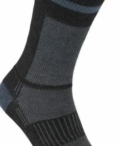 Best Wrightsock Coolmesh II Crew Black/Grey W/ Stripes