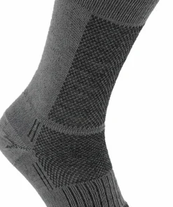 Clearance Wrightsock Merino Coolmesh II Merino Wool Crew Anti Blister System Grey/Smoke