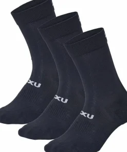 Best 2XU Crew Socks 3 Pack Black/White