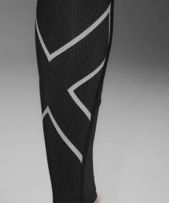 Sale 2XU Men's Aero Mesh Compression Tights Black/Silver Reflective