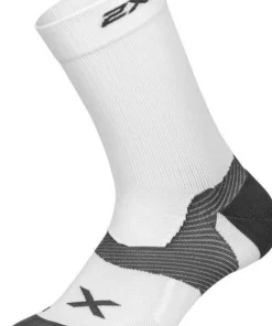 Clearance 2XU Vectr Cushion Crew Socks White/Grey