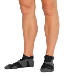 Sale 2XU Vectr Light Cushion No Show Sock Black/Titanium