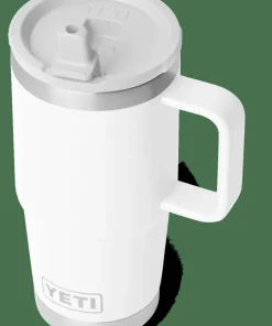 New Yeti Rambler 591 ml Travel Straw Mug White