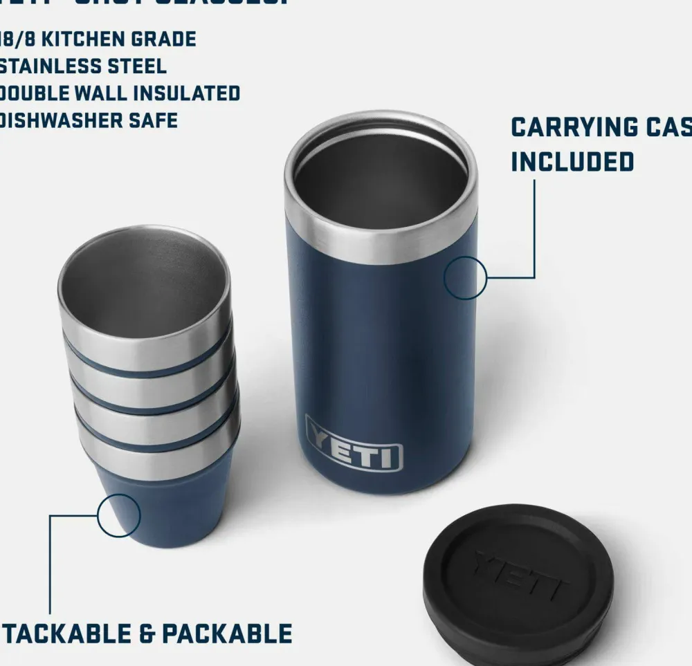 New Yeti Shot Glasses Black